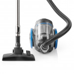 Nedis Støvsuger uten pose | Uten Pose | 700 W | Støvkapasitet: 3.5 l | Kombi Pensel / Parkett børste | aksjonsradius: 8 m | HEPA luftfilter | Antrasitt / Blå