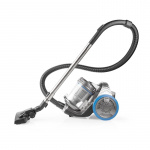 Nedis Støvsuger uten pose | Uten Pose | 700 W | Støvkapasitet: 3.5 l | Kombi Pensel / Parkett børste | aksjonsradius: 8 m | HEPA luftfilter | Antrasitt / Blå