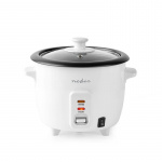 Nedis Riskoker | 0.6 l | 300 W | Steamer i aluminium | Non-stick belegg | Avtagbar bolle | Automatisk avstengning Nedis Riskoker | 0.6 l | 300 W | Steamer i aluminium | Non-stick belegg | Avtagbar bolle | Automatisk avstengning