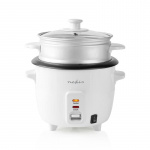 Nedis Riskoker | 0.6 l | 300 W | Steamer i aluminium | Non-stick belegg | Avtagbar bolle | Automatisk avstengning Nedis Riskoker | 0.6 l | 300 W | Steamer i aluminium | Non-stick belegg | Avtagbar bolle | Automatisk avstengning