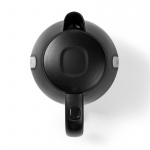 Nedis Vannkoker | 1.0 l | Plast | Sort | Roterbar 360 grader | Skjult varmeelement | Strix® kontroll | Koketørr beskyttelse