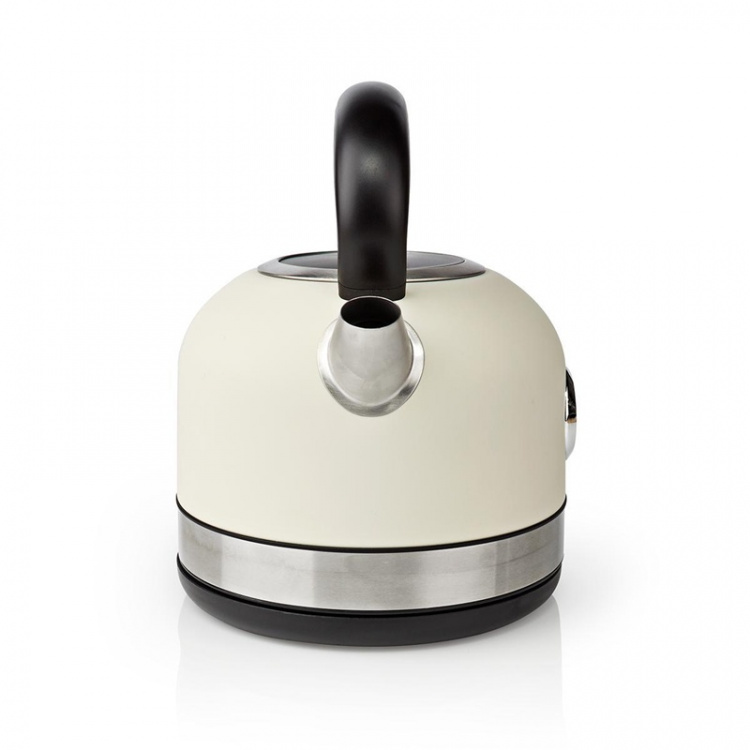 Vannkoker | 1.7 l | Rustfritt Stål | Hvit | Temperaturindikator | Roterbar 360 grader | Skjult varmeelement | Strix® kontroll | Koketørr beskyttelse