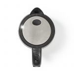 Nedis Vannkoker | 1.7 l | Glass | Gjennomsiktig | 60,70,80,90,100 °C | Temperaturindikator | Roterbar 360 grader | Skjult varmeelement | Strix® kontroll | Koketørr beskyttelse