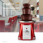Nedis Chocolate Fontains | 90 W | Hvit / Rød
