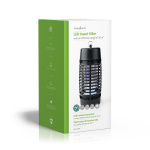 Nedis Mosquito Stopp Lys Trap | 3 W | Lampetype: LED-Lys | effektiv rekkevidde: 30 m² | Sort