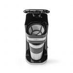 Nedis Kaffetrakter | Filter kaffe | 0.4 l | 1 Kopper | Sort / Sølv