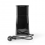 Nedis Kaffetrakter | Filter kaffe | 0.4 l | 1 Kopper | Skru på timer | Sort / Sølv Nedis Kaffetrakter | Filter kaffe | 0.4 l | 1 Kopper | Skru på timer | Sort / Sølv