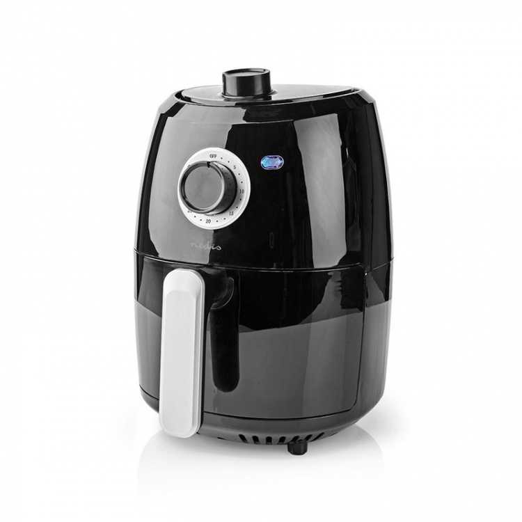 Nedis Hot Air Fryer | 2.4 l | Timer: 30 min | Analog | Aluminium / Sort