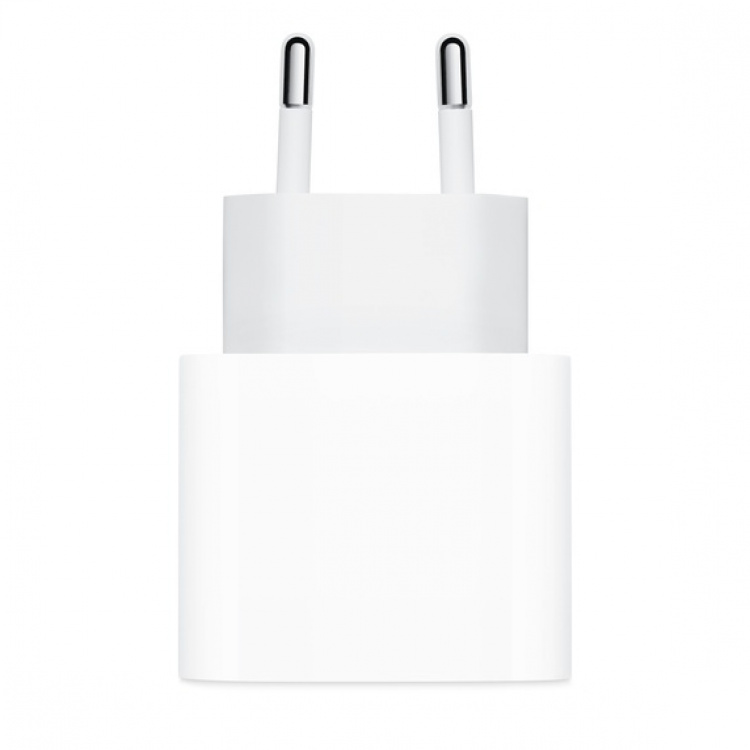 Apple (MHJE3ZM/A) USB-C, Strømadapter, Vegglader, 20W, Bulk, Hvit