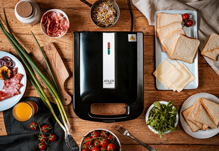 Adler Sandwichgrill for 4 sandwicher Adler Sandwichgrill for 4 sandwicher
