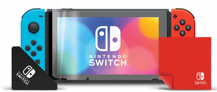 Skjermbeskyttelsessett for Nintendo Switch og Switch OLED