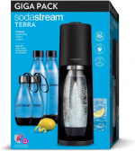 Sodastream TERRA kullsyremaskin med fem flasker og patron, svart