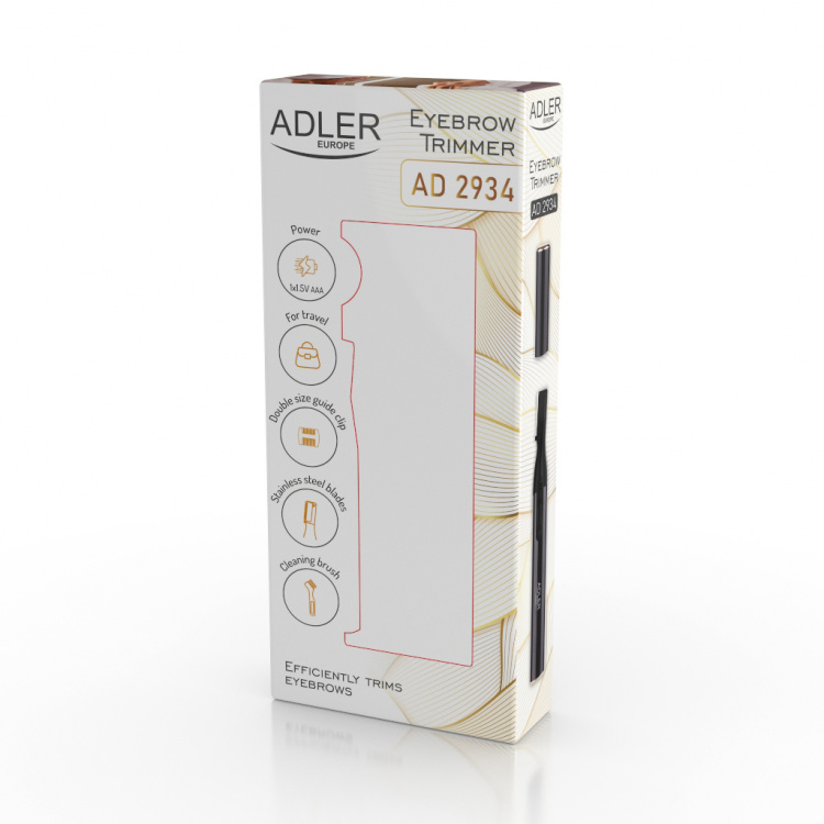 Adler AD 2934b Øyenbrynstrimmer, svart