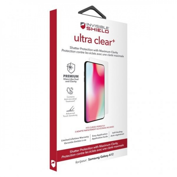 ZAGG InvisibleShield Ultra Clear+ Samsung Galaxy A12-skjerm ZAGG InvisibleShield Ultra Clear+ Samsung Galaxy A12-skjerm