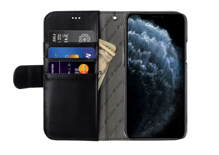 Melkco lommebokveske for iPhone 12 Pro Max, svart