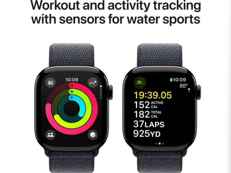 Apple Watch Series 10 46mm GPS + LTE Aluminium (roségull)