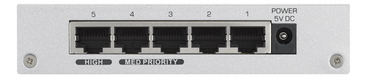ZyXEL GS-105B. 5-ports Gigabitswitch, metall, sølv