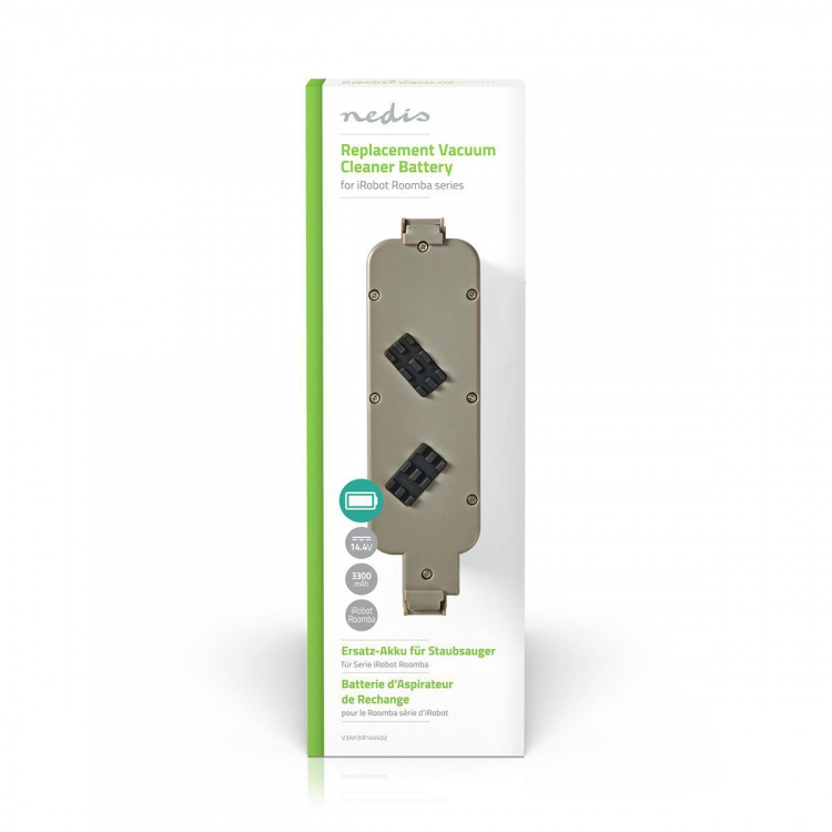 Nedis Støvsuger Battery | Egnet for: iRobot iTouchless AV / iRobot M-288 / iRobot M-488 / iRobot Roomba 440 | Ni-MH | 14.4 V DC | 3300 mAh | 47.52 Wh