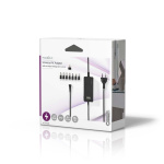 Nedis Universal AC strømadapter | 36 W | 5 - 24 V DC | 1.80 m | 2.4 A - 3.0 A A | 7 plug(s) | Sort Nedis Universal AC strømadapter | 36 W | 5 - 24 V DC | 1.80 m | 2.4 A - 3.0 A A | 7 plug(s) | Sort