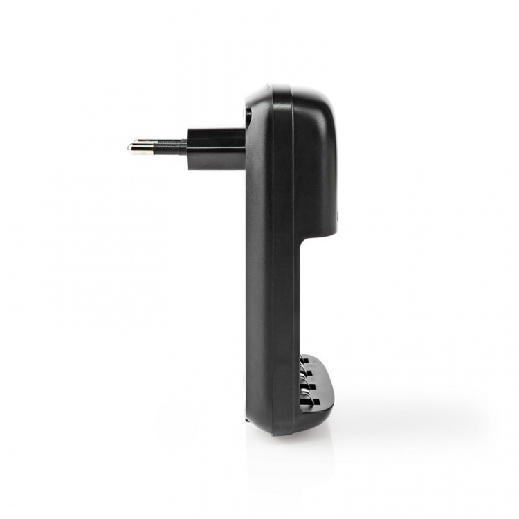 Nedis NiMH batterilader AA / AAA | 1.2 / 9 V DC | 0.5 A A | Trickle lader | Euro / Type C (CEE 7/16) | Energitype for batteri: AA / AAA / E-Block | Sort