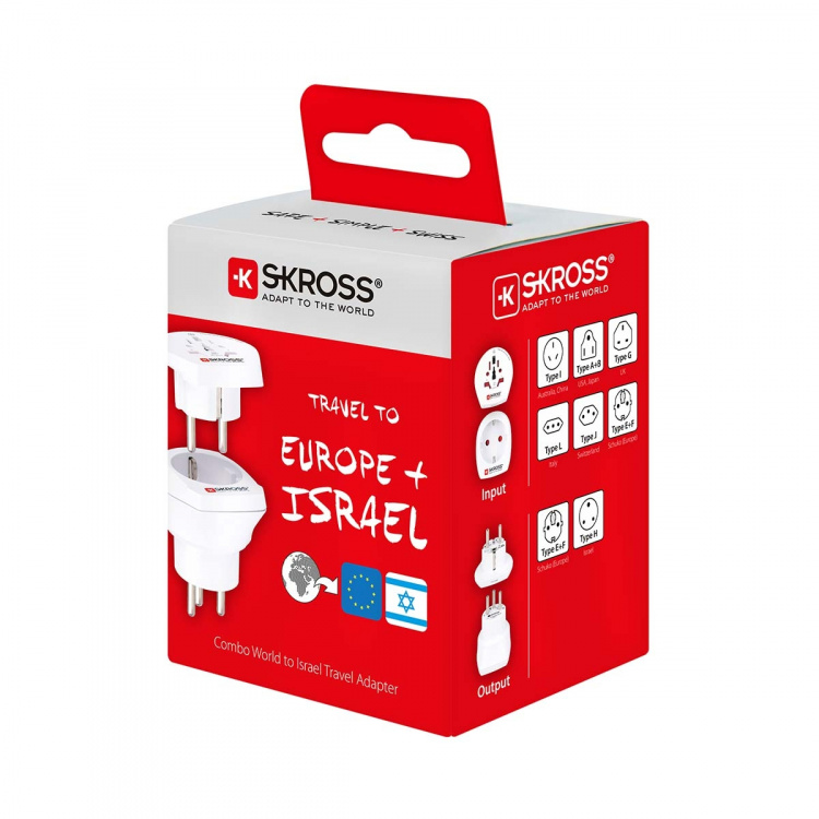 SKROSS Reise Adapter Combo - Verden-till-Israel Earthed