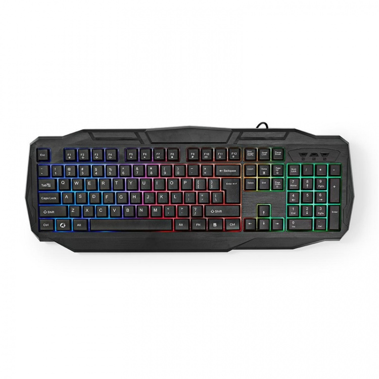 Nedis Gaming Combo Kit | 4-i-1 | Tastatur, headset, mus og musematte | Blå / Sort | QWERTZ | DE Layout