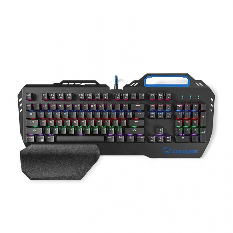 Nedis Wired Gaming Keyboard | USB | Mekaniske Nøkler | RGB | US International | USA Layout | USB-Strøm | Strømkabel lengde: 1.70 m | Gaming