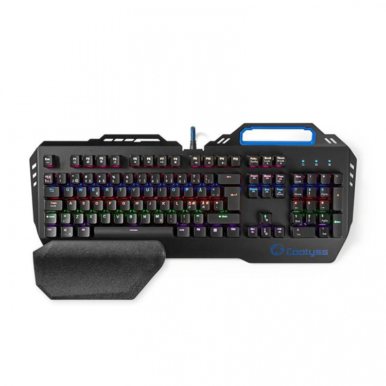 Nedis Wired Gaming Keyboard | USB | Mekaniske Nøkler | RGB | Nordic | ND Layout | USB-Strøm | Strømkabel lengde: 1.70 m | Gaming Nedis Wired Gaming Keyboard | USB | Mekaniske Nøkler | RGB | Nordic | ND Layout | USB-Strøm | Strømkabel lengde: 1.70 m | Gaming