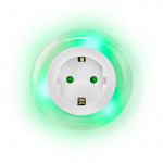 Nedis Plug-In LED Night Light | Dag/natt sensor | 3680 W | 10 lm | Blå / Grøn / Hvit