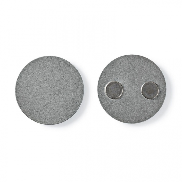 Nedis Detektorfeste | Diameter: 39.4 mm | Magnetisk | Teip | Sølv