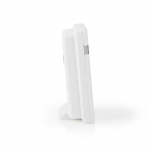 Nedis Trådløs ringeklokke Set | Batteri drevet | 3 V DC | 1x CR2032 | Volum: 80 dB | Signalområde (siktelinje): 300 m | IP44 | 36 Melodier | 1 Mottaker | Hvit