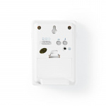 Nedis Trådløs ringeklokke Set | Batteri drevet | 3 V DC | 1x CR2032 | Volum: 80 dB | Signalområde (siktelinje): 300 m | IP44 | 36 Melodier | 1 Mottaker | Hvit