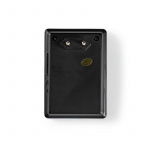 Nedis Trådløs ringeklokke Set | Nettstrøm drevet | 220 - 240 V AC 50 Hz | 1x CR2032 | Volum: 80 dB | Signalområde (siktelinje): 300 m | IP44 | Justerbar volum | 36 Melodier | 1 Mottaker | Sort