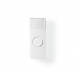 Nedis Trådløs ringeklokke Set | Nettstrøm drevet | 220 - 240 V AC 50 Hz | 1x CR2032 | Volum: 80 dB | Signalområde (siktelinje): 300 m | IP44 | Justerbar volum | 36 Melodier | 1 Mottaker | Hvit