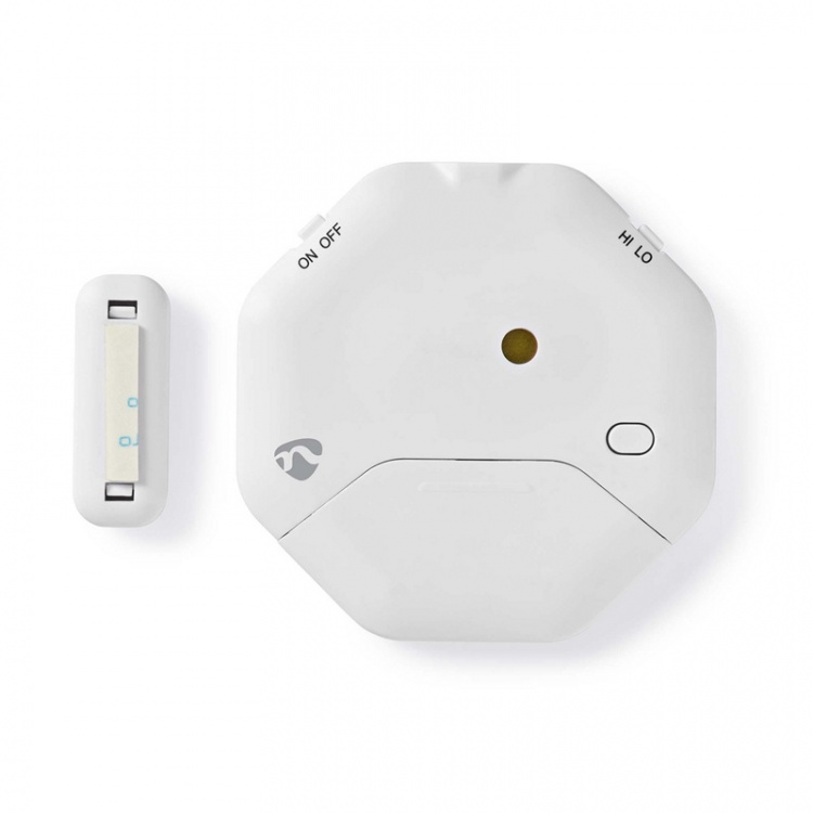 Nedis Dør Vindu Alarm | Magnetic Sensor | Batteri drevet | 2x CR2032 | 85 dB | Hvit Nedis Dør Vindu Alarm | Magnetic Sensor | Batteri drevet | 2x CR2032 | 85 dB | Hvit