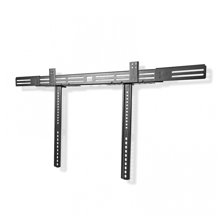 Nedis Soundbar Mount | Kompatibel med: Universell | Festet til TV-en | 10 kg | Dybde justering | Stål | Sort