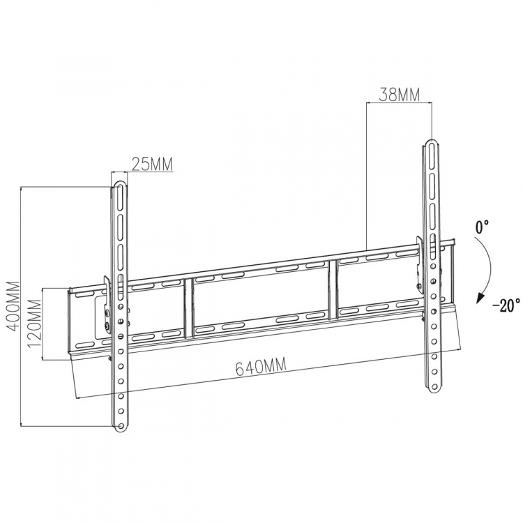 Nedis Tiltbar TV Veggfeste | 37 - 70  Nedis Tiltbar TV Veggfeste | 37 - 70