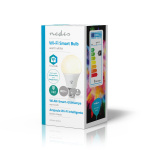Nedis SmartLife LED-Pære | Wi-Fi | B22 | 800 lm | 9 W | Varm Hvit | 2700 K | Android™ / IOS | A60 | 1 stk