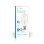 Nedis SmartLife LED Lyspære | E27 | 500 lm | 5 W | Varm Hvit | 2700 K | Glass | Android™ / IOS | ST64 | 1 stk Nedis SmartLife LED Lyspære | E27 | 500 lm | 5 W | Varm Hvit | 2700 K | Glass | Android™ / IOS | ST64 | 1 stk