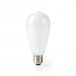 Nedis SmartLife LED Lyspære | E27 | 500 lm | 5 W | Varm Hvit | 2700 K | Glass | Android™ / IOS | ST64 | 1 stk