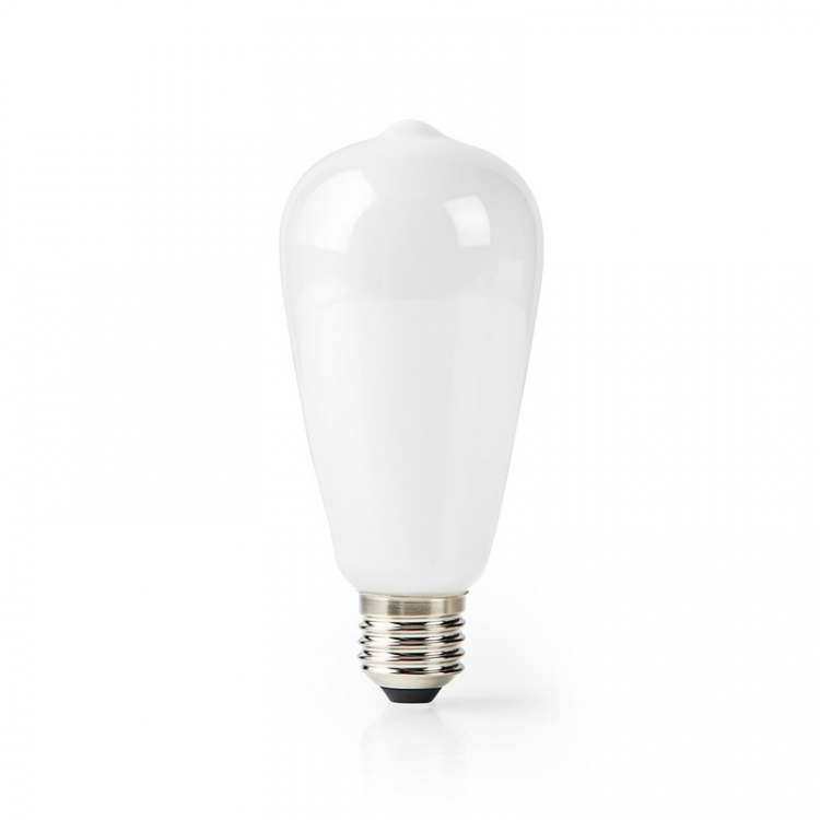 Nedis SmartLife LED Lyspære | E27 | 500 lm | 5 W | Varm Hvit | 2700 K | Glass | Android™ / IOS | ST64 | 1 stk