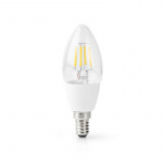 Nedis SmartLife LED Lyspære | E14 | 400 lm | 5 W | Varm Hvit | 2700 K | Glass | Android™ / IOS | Lyshvit | 1 stk Nedis SmartLife LED Lyspære | E14 | 400 lm | 5 W | Varm Hvit | 2700 K | Glass | Android™ / IOS | Lyshvit | 1 stk
