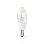 Nedis SmartLife LED Lyspære | E14 | 400 lm | 5 W | Varm Hvit | 2700 K | Glass | Android™ / IOS | Lyshvit | 1 stk Nedis SmartLife LED Lyspære | E14 | 400 lm | 5 W | Varm Hvit | 2700 K | Glass | Android™ / IOS | Lyshvit | 1 stk