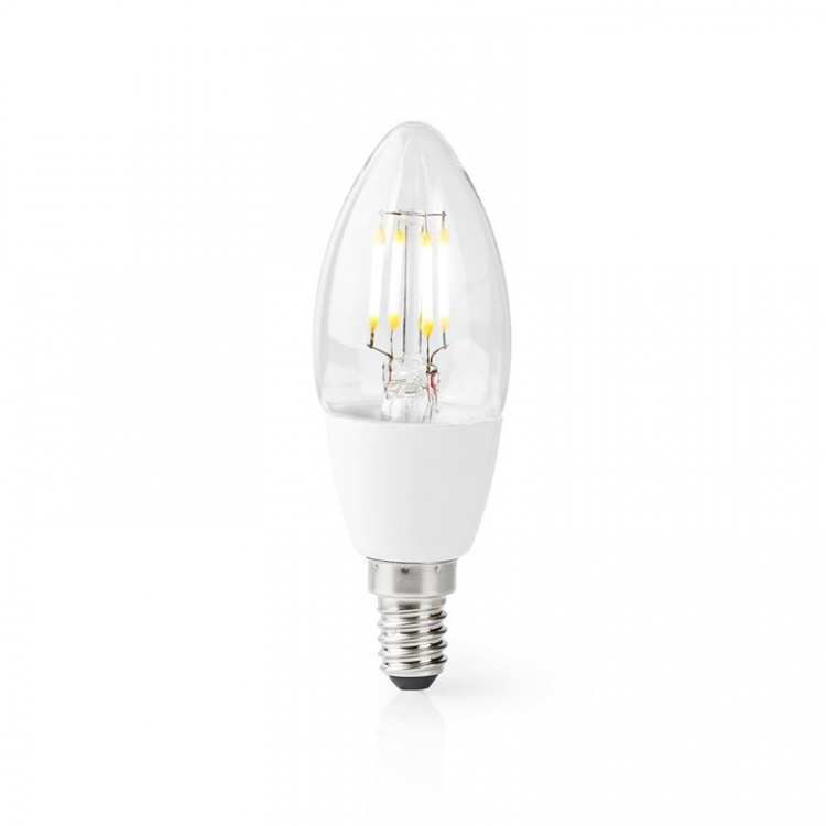 Nedis SmartLife LED Lyspære | E14 | 400 lm | 5 W | Varm Hvit | 2700 K | Glass | Android™ / IOS | Lyshvit | 1 stk Nedis SmartLife LED Lyspære | E14 | 400 lm | 5 W | Varm Hvit | 2700 K | Glass | Android™ / IOS | Lyshvit | 1 stk