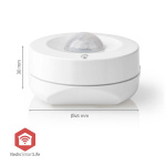 Nedis SmartLife Bevegelsessensor | Zigbee 3.0 | Batteri drevet | IP20 | Detektorvinkel: 120 ° | Detektorrekkevidde: 5 m | Maks. batteri levetid: 12 måned | Hvit Nedis SmartLife Bevegelsessensor | Zigbee 3.0 | Batteri drevet | IP20 | Detektorvinkel: 120 ° | Detektorrekkevidde: 5 m | Maks. batteri levetid: 12 måned | Hvit