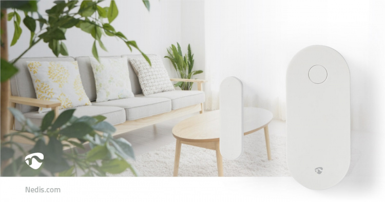 Nedis SmartLife Dørvindussensor | Zigbee 3.0 | Batteri drevet | Android™ / IOS | Hvit