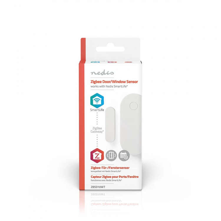 Nedis SmartLife Dørvindussensor | Zigbee 3.0 | Batteri drevet | Android™ / IOS | Hvit
