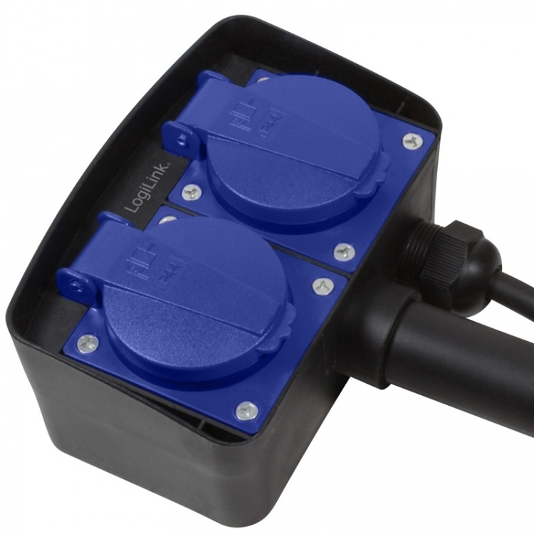 LogiLink Grenuttak 2-veis med jordspyd Utendørs bruk 2m