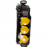 LogiLink 3-veis utendørs strømuttak med bryter IP44