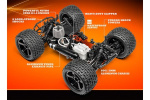 HPI Bullet MT 3.0 4WD Nitro Star G3.0-motor i skala 1:10
